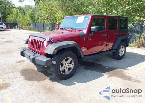 2012 Jeep Wrangler Unlimited Sport z USA, uszkodzony, nr VIN 1C4BJWDG7CL131364